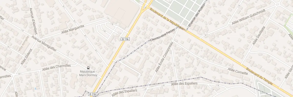 Plan du 8 Che des Postes à Clichy-sous-Bois