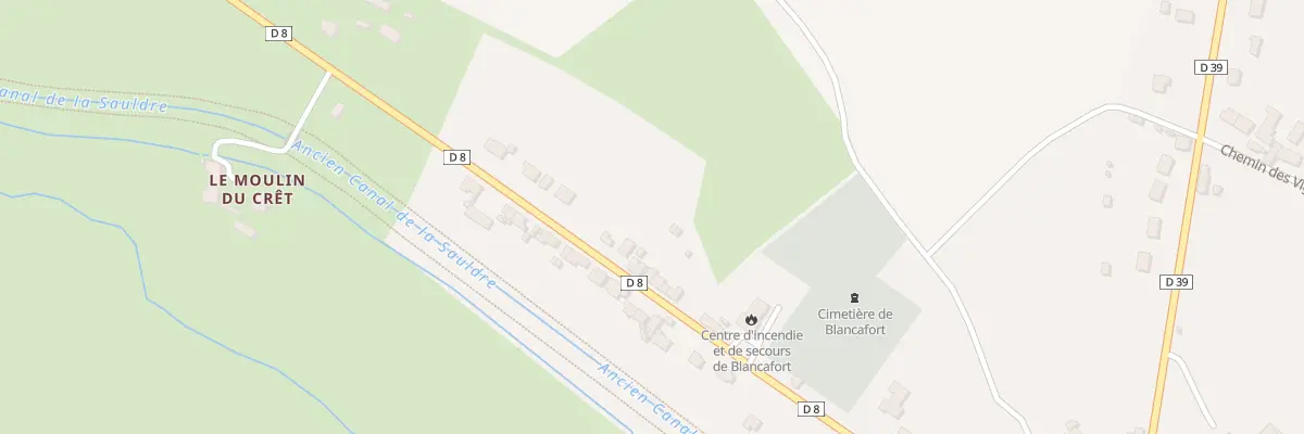 Plan du 28 Rte d’Argent à Blancafort