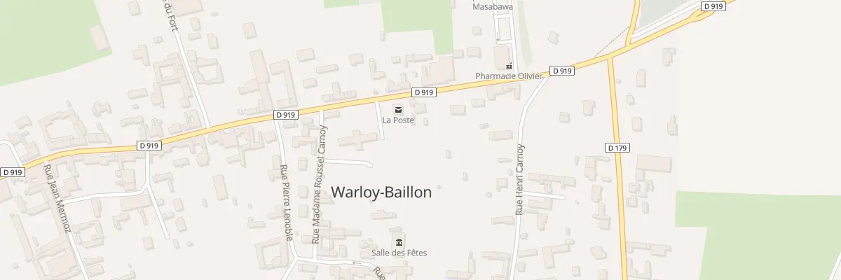 Plan du 7 Rue du Gal Leclerc à Warloy-Baillon