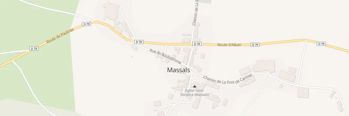 Plan du 5013 Le Village à Massals