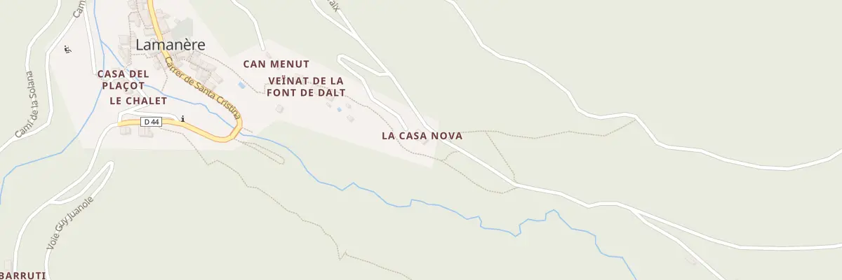 Plan du 66 La Cazenove à Lamanère