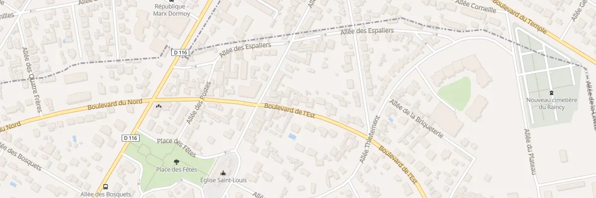 Plan du 46 Bd de l’Est au Raincy