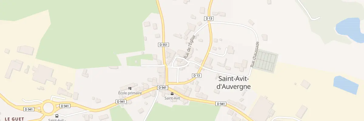 Plan du 5033A Le Bourg à Saint-Avit-d’Auvergne