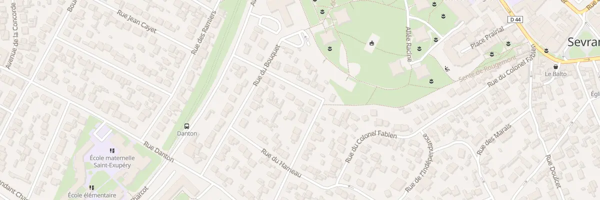 Plan du 23 Rue Gaston Lévy à Sevran