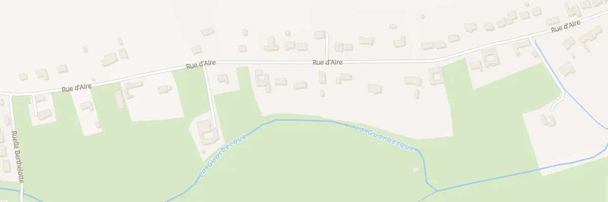 Plan du 1914 Rue d’Aire à Saint-Venant