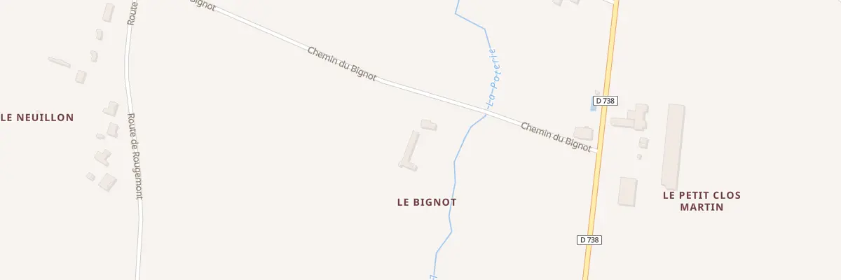 Plan du 5007 Le Bignot à Noyers