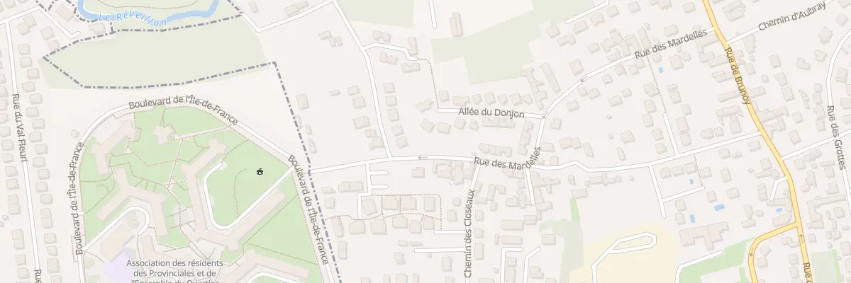 Plan du 15 All du Donjon à Villecresnes