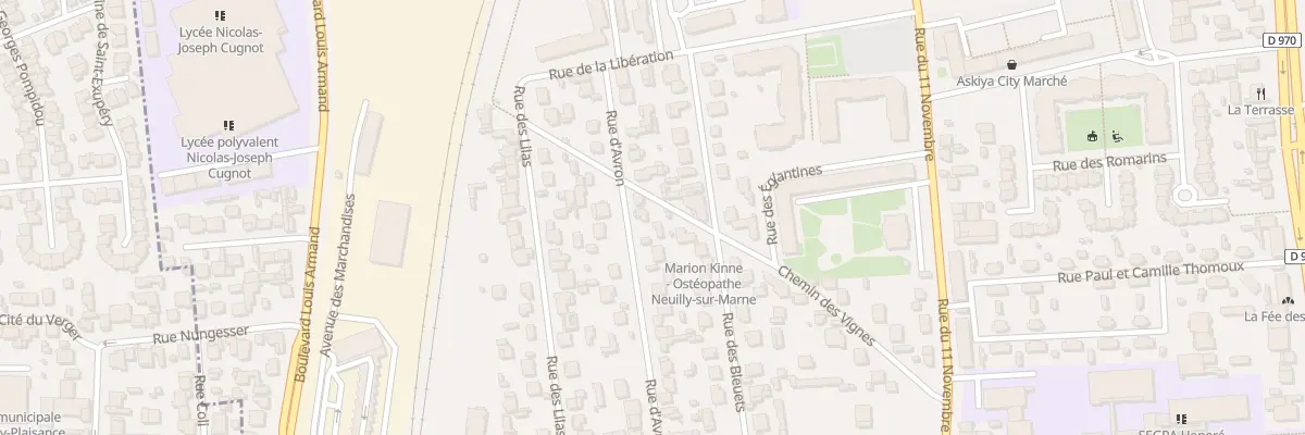 Plan du 38 Rue d’Avron à Neuilly-sur-Marne