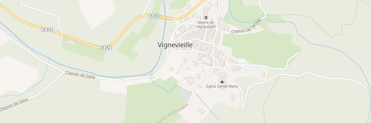 Plan du 7 Rue du Porche à Vignevieille
