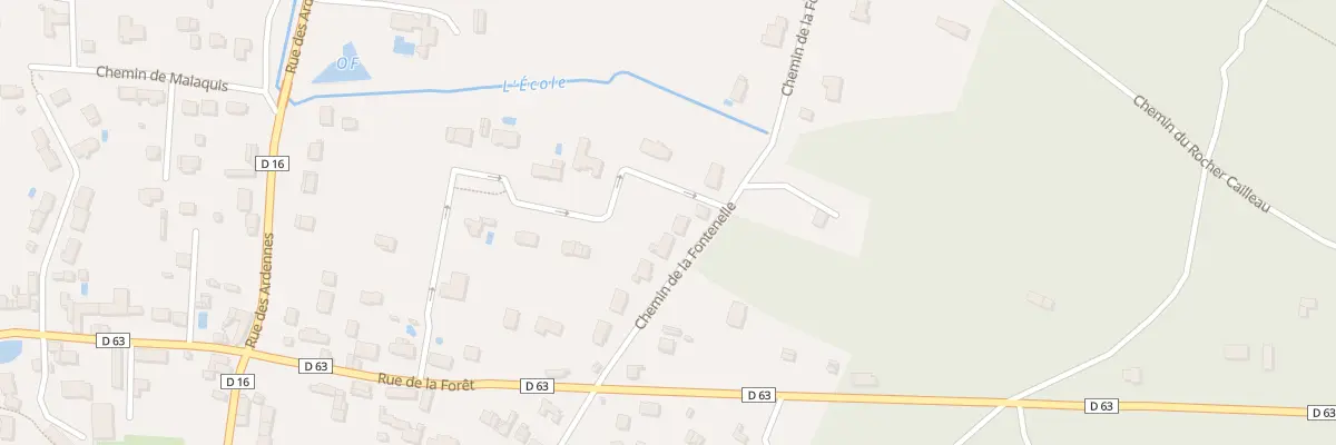 Plan du 9 Che de la Fontenelle au Vaudoué