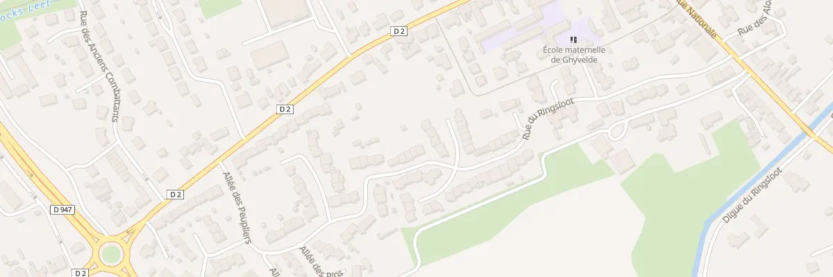 Plan du 12 Rue du Ringsloot Ghyvelde à Ghyvelde