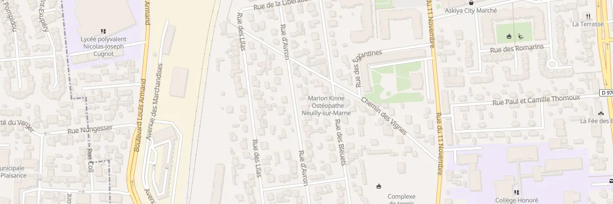 Plan du 34 Rue d’Avron à Neuilly-sur-Marne