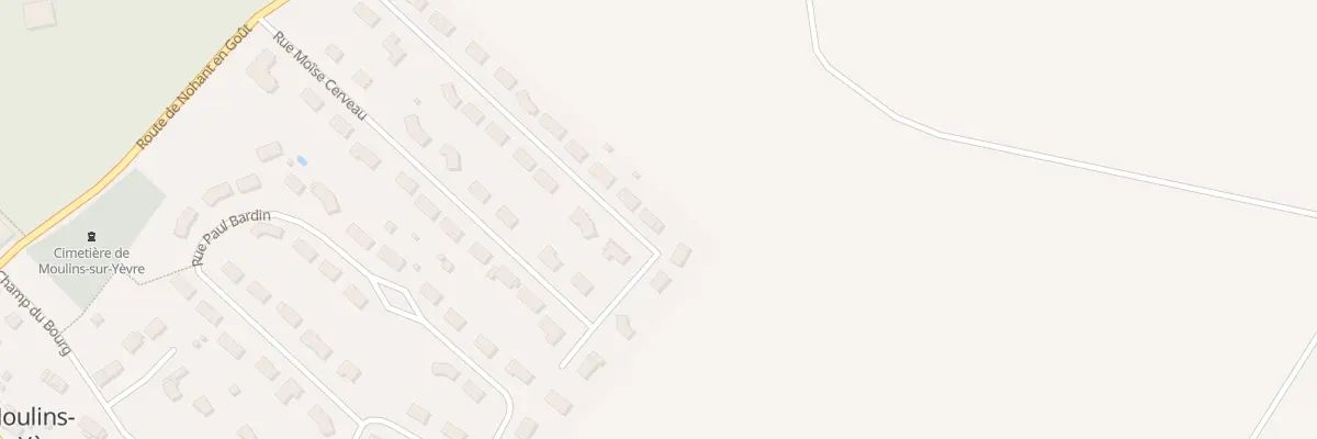 Plan du 26 Rue Moise Cerveau à Moulins-sur-Yèvre