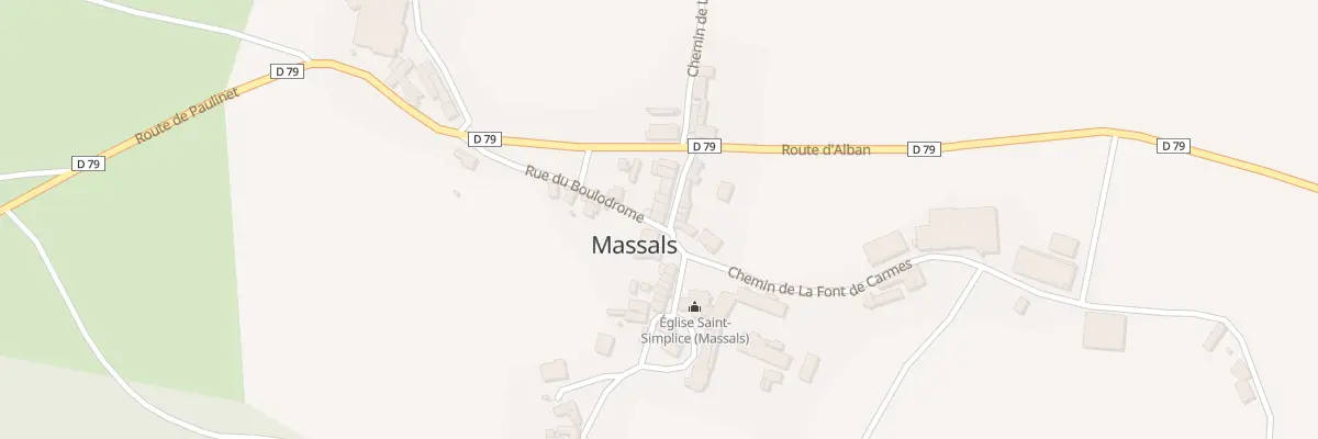 Plan du 5010 Le Village à Massals