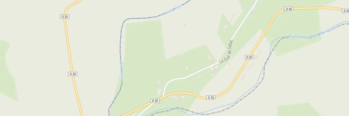 Plan du 46 Le Gue de Sellat à Mazirat