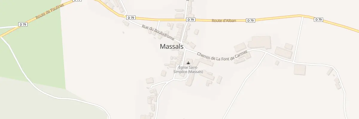 Plan du 5021 Le Village à Massals