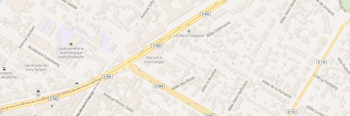 Plan du 22 Av Aristide Briand à Livry-Gargan