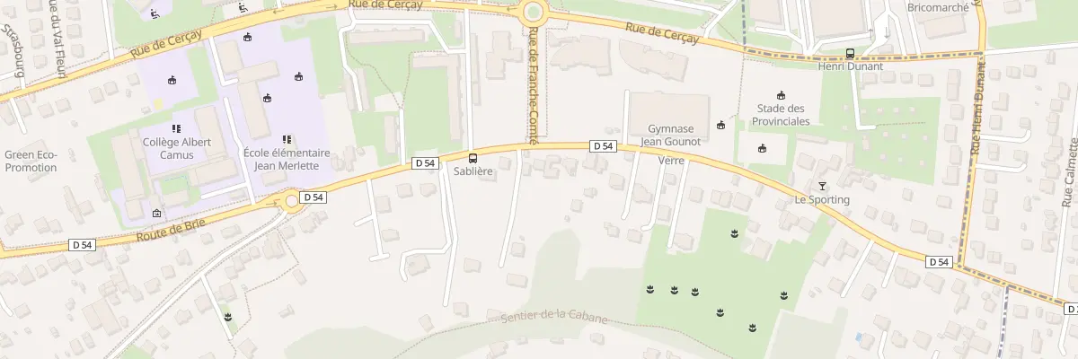 Plan du 184 Rte de Brie à Brunoy