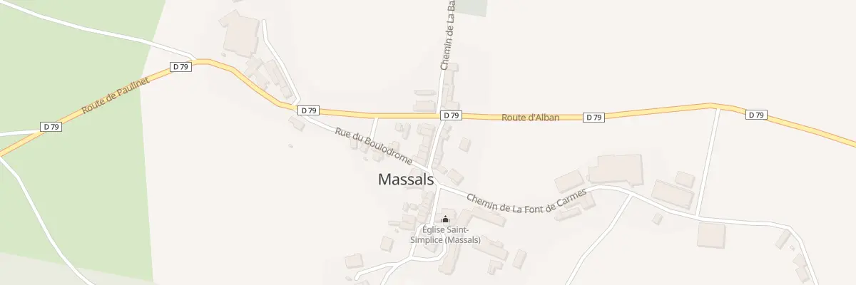 Plan du 5007 Le Village à Massals