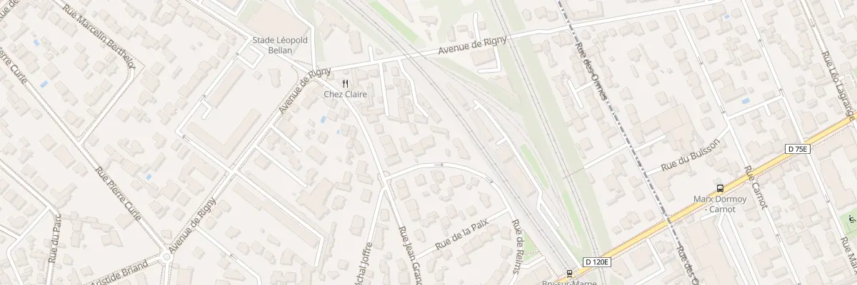 Plan du 25 Rue de Reims à Bry-sur-Marne