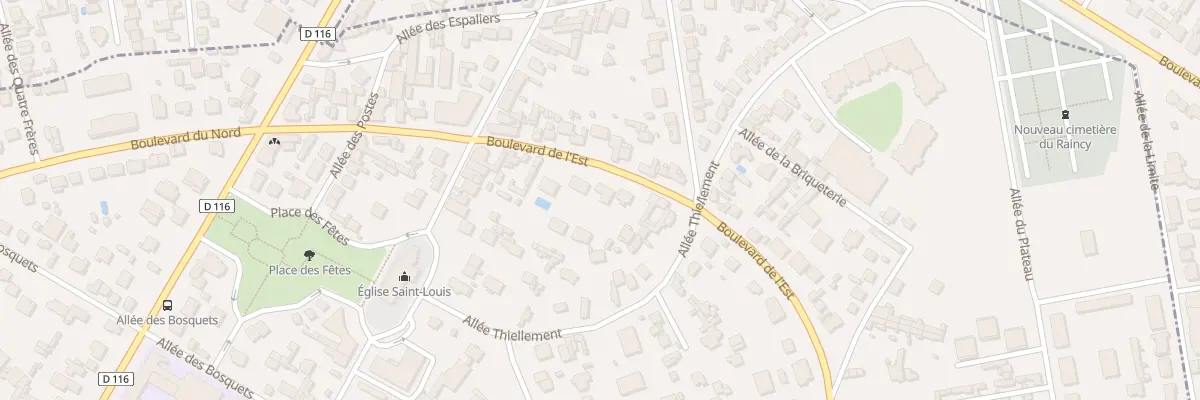 Plan du 57B Bd de l’Est au Raincy