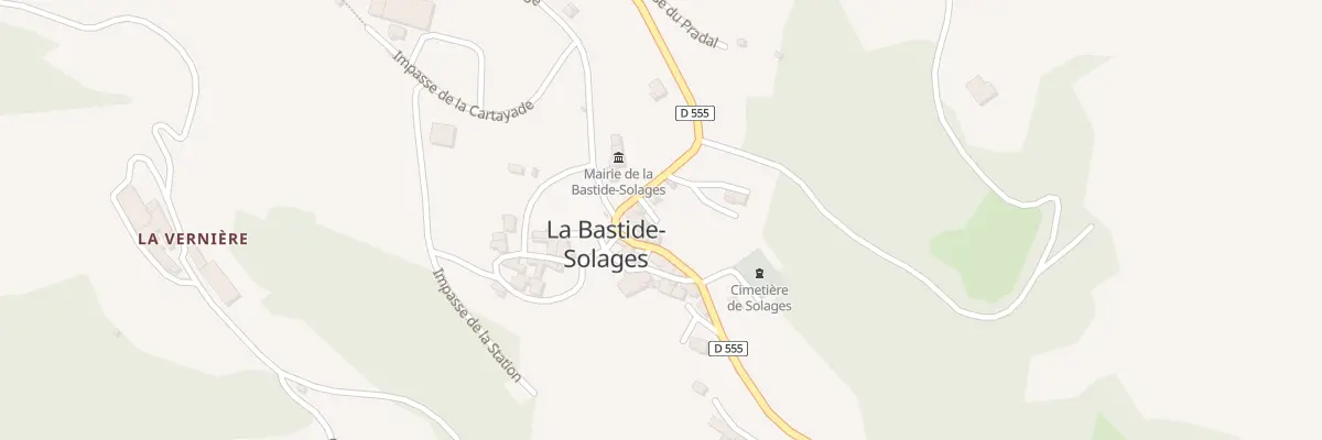 Plan du 5006 Solages à La Bastide-Solages