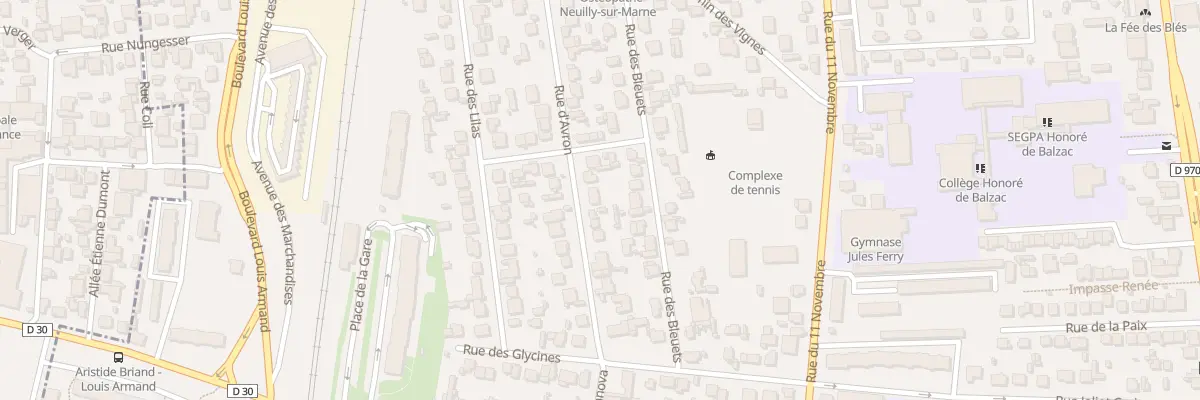 Plan du 14 Rue d’Avron à Neuilly-sur-Marne