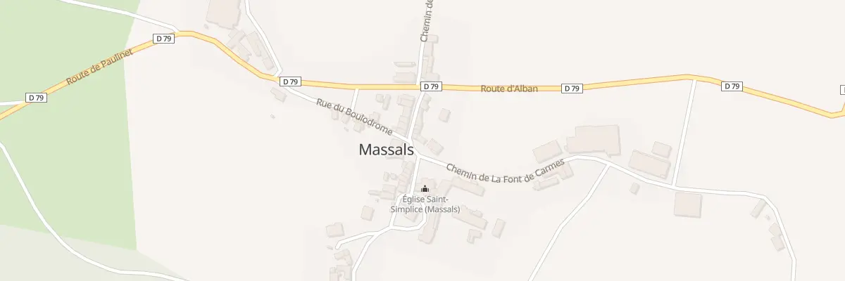 Plan du 5012 Le Village à Massals