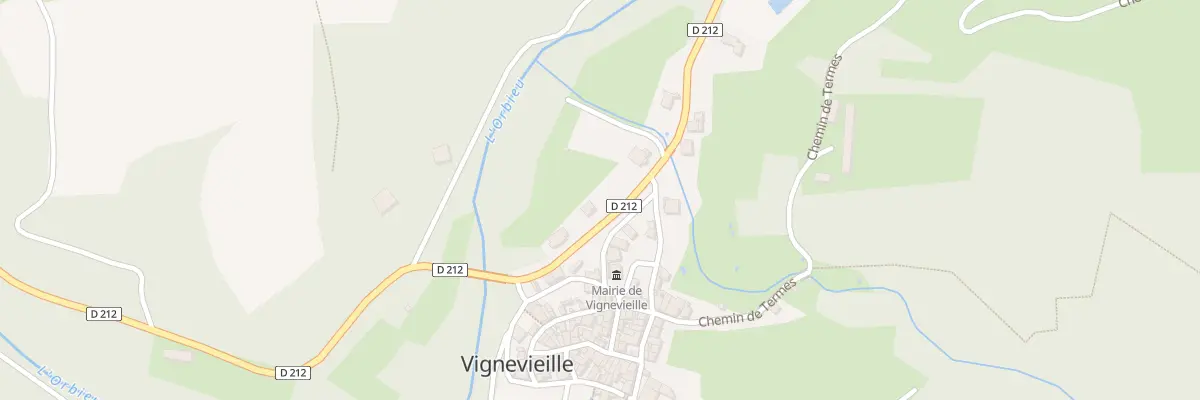 Plan du 3 Rte de l’Orbieu à Vignevieille