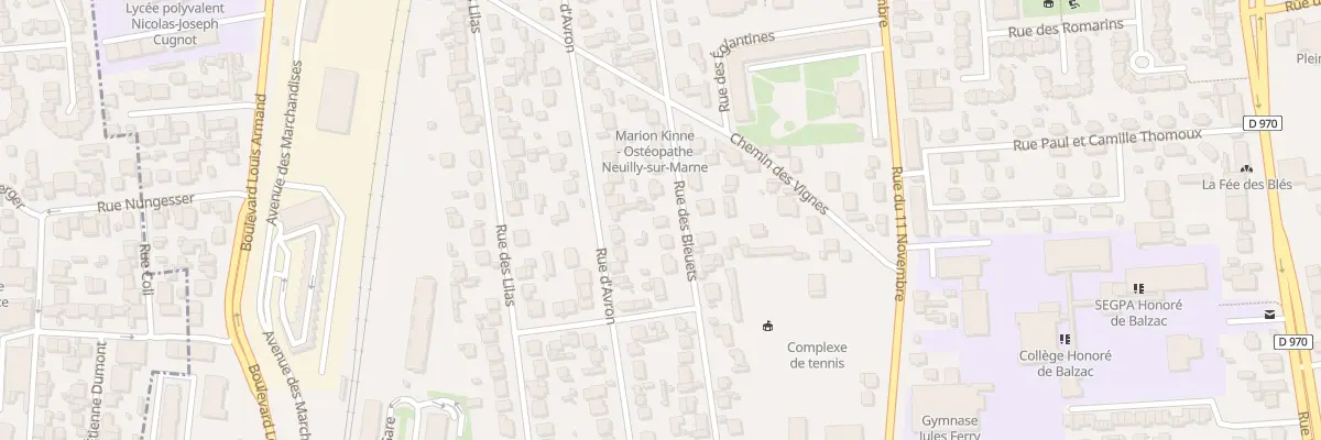 Plan du 23B Rue des Bleuets à Neuilly-sur-Marne