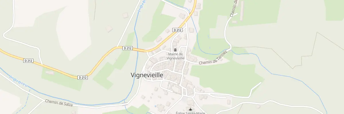 Plan du 2 Rue du Terrat à Vignevieille
