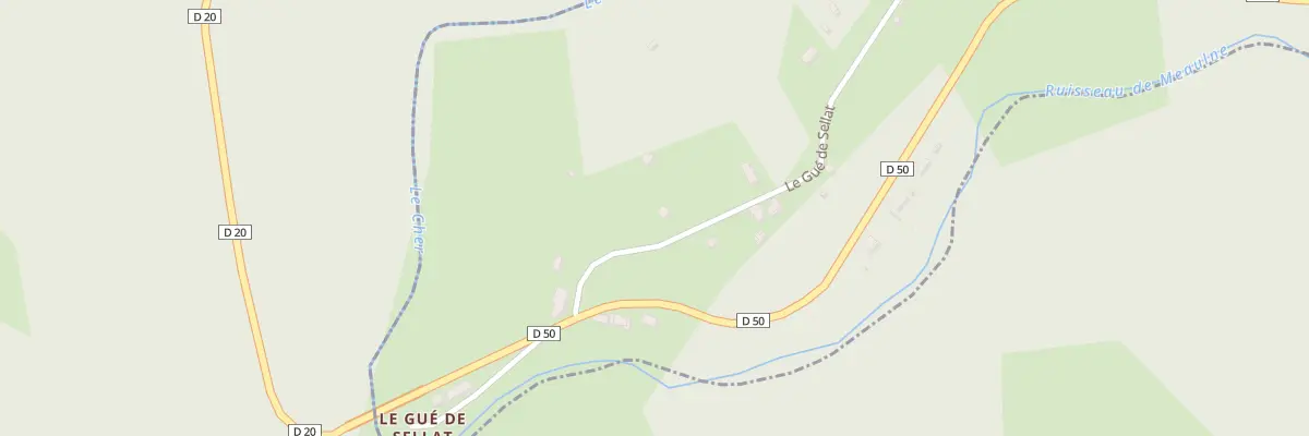 Plan du 44 Le Gue de Sellat à Mazirat