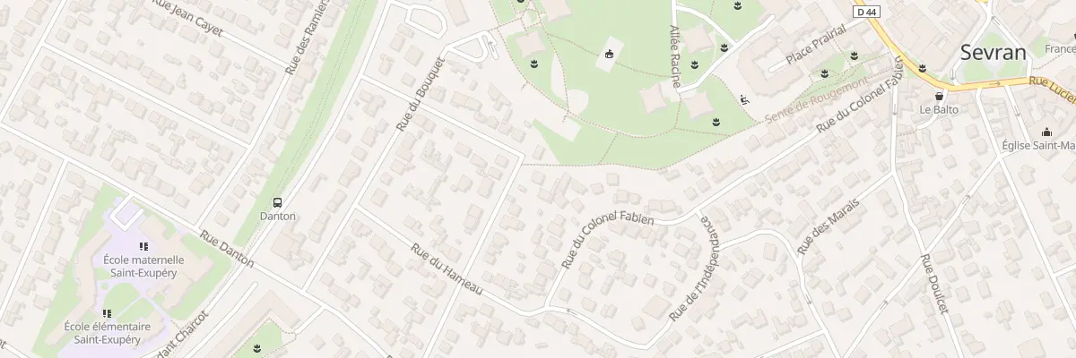 Plan du 24 Rue Gaston Lévy à Sevran