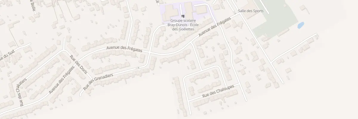 Plan du 72 Av des Frégates à Bray-Dunes