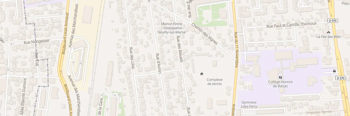 Plan du 21B Rue des Bleuets à Neuilly-sur-Marne