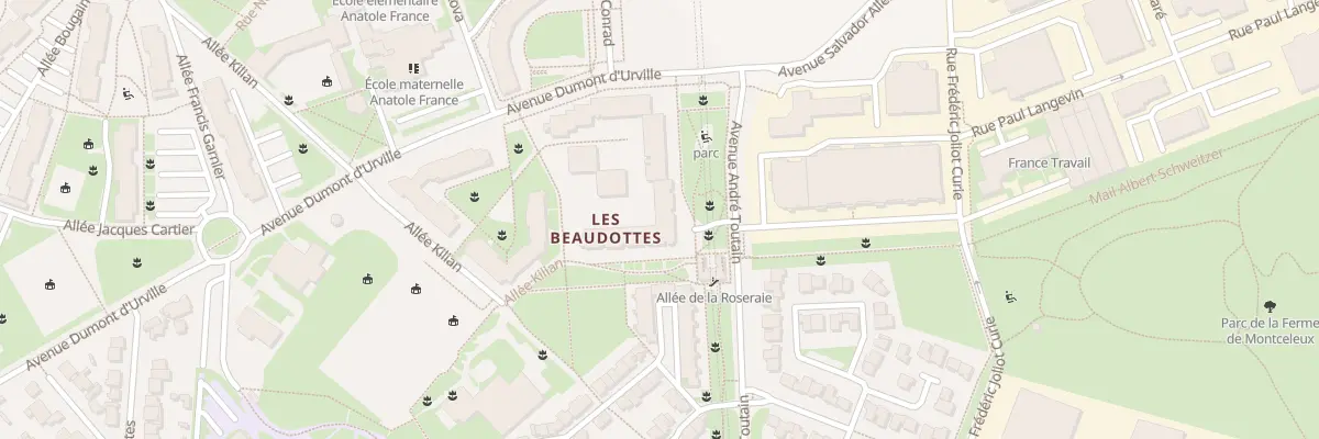 Plan du 10 All de la Roseraie à Sevran