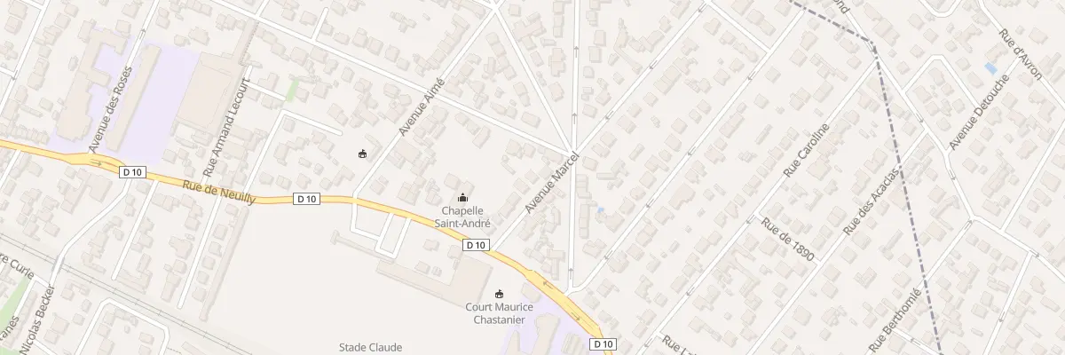 Plan du 40 Av Marcel à Villemomble