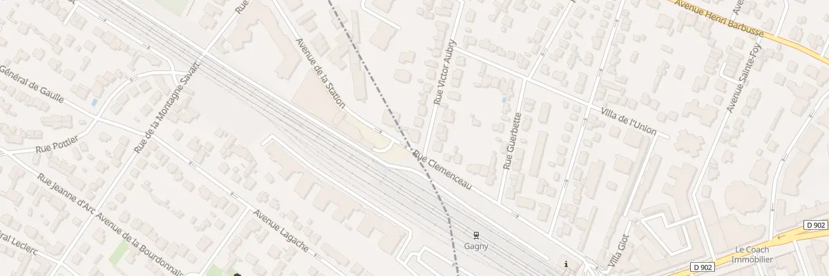 Plan du 1 Rue Victor Aubry à Gagny