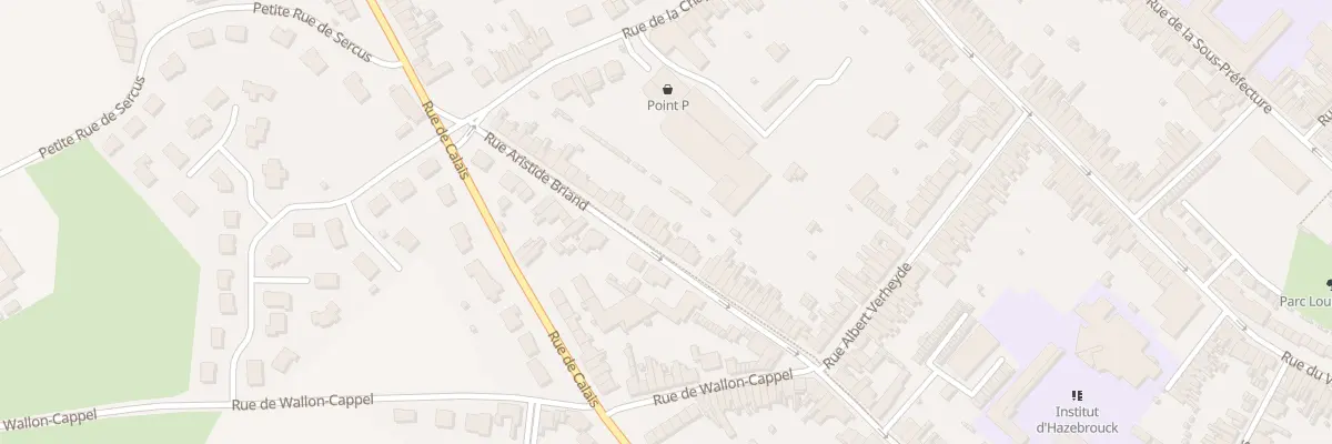 Plan du 154 Rue Aristide Briand à Hazebrouck