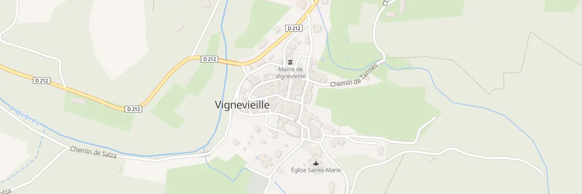 Plan du 2 Pl de la Fontaine à Vignevieille