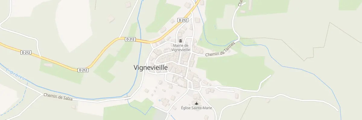 Plan du 2 Rue de la Mairie à Vignevieille