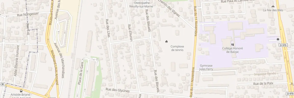 Plan du 15 Rue des Bleuets à Neuilly-sur-Marne