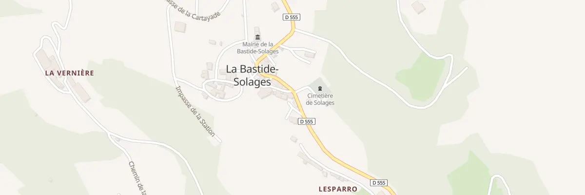 Plan du 5010 Solages à La Bastide-Solages