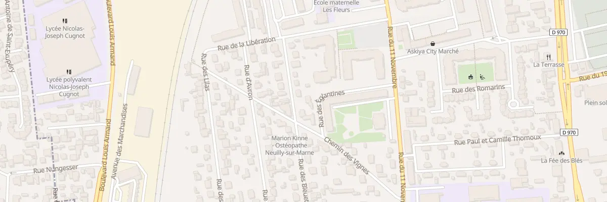 Plan du 42 Rue des Bleuets à Neuilly-sur-Marne