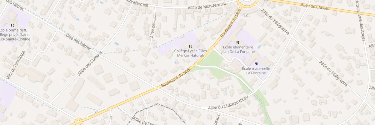 Plan du 63B Bd du Midi au Raincy
