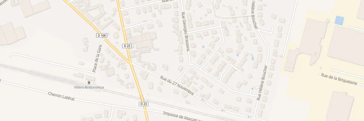 Plan du 18 Rue Georges Brassens à Villers-Bretonneux