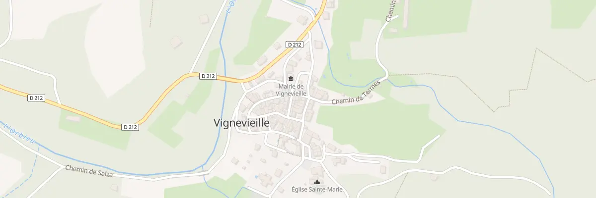 Plan du 60 Le Village à Vignevieille