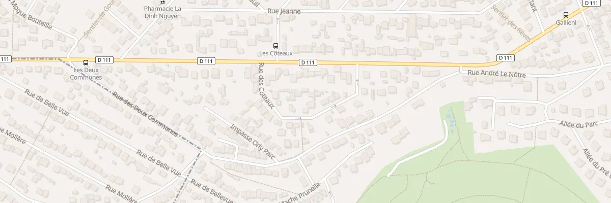 Plan du 11 Rue des Côteaux à Ormesson-sur-Marne