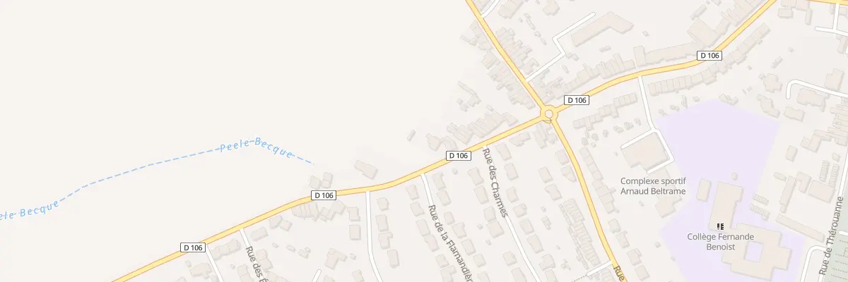 Plan du 90 Rue de Sercus à Hazebrouck