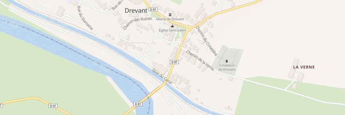 Plan du 4 Rte de la Groutte à Drevant